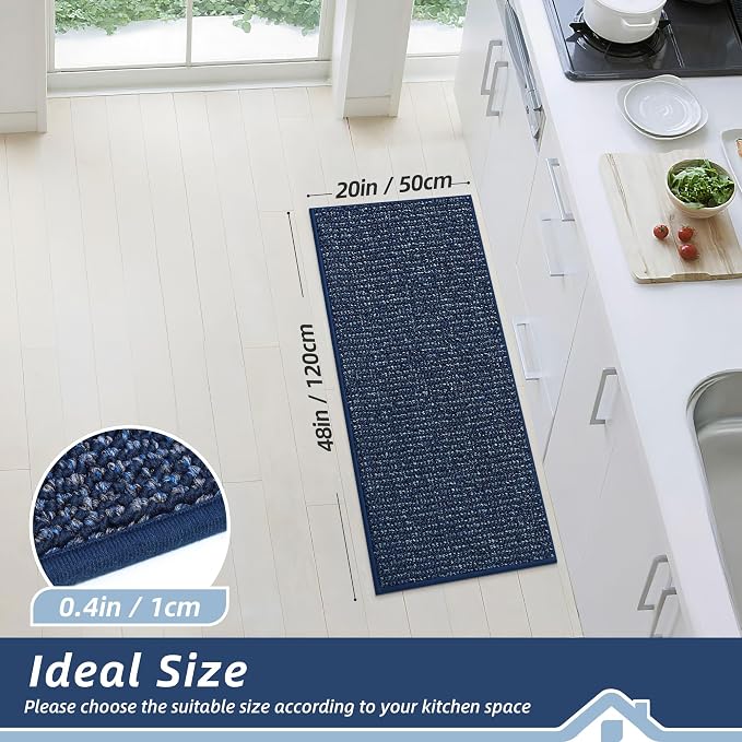BEQHAUSE Kitchen Runner Rugs 20"x48", Non-Slip Kitchen Mats - Image 2