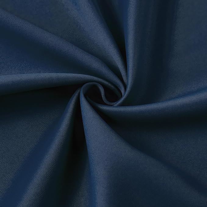 Navy Blue Blackout Pinch Pleated Curtains - Image 7