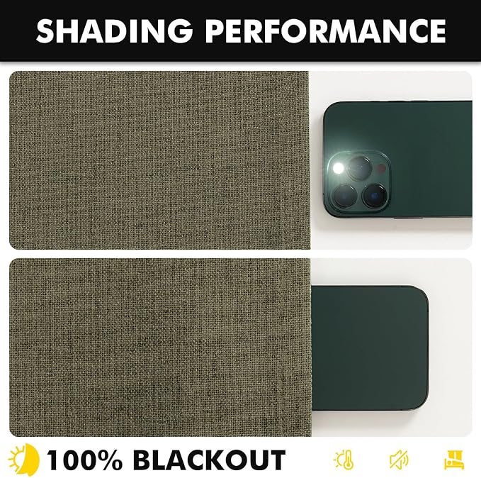 MIULEE 100% Blackout Linen Curtains - Image 7