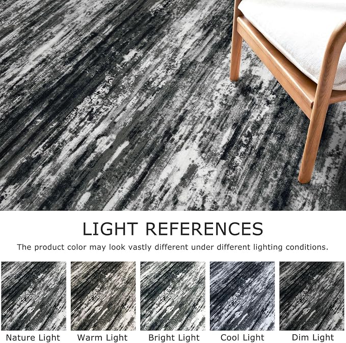 KOZYFLY 3x10 Ft Rug Modern Ombre Runner Rug - Image 4