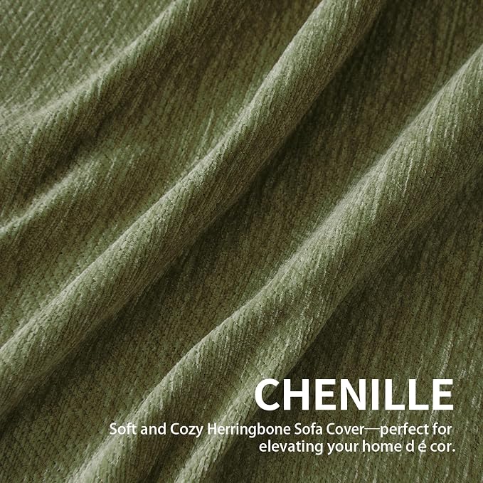 Couch Cover for Dogs, Boho Sofa Covers for 2 Cushion Couch, Chenille Sofa - Image 6