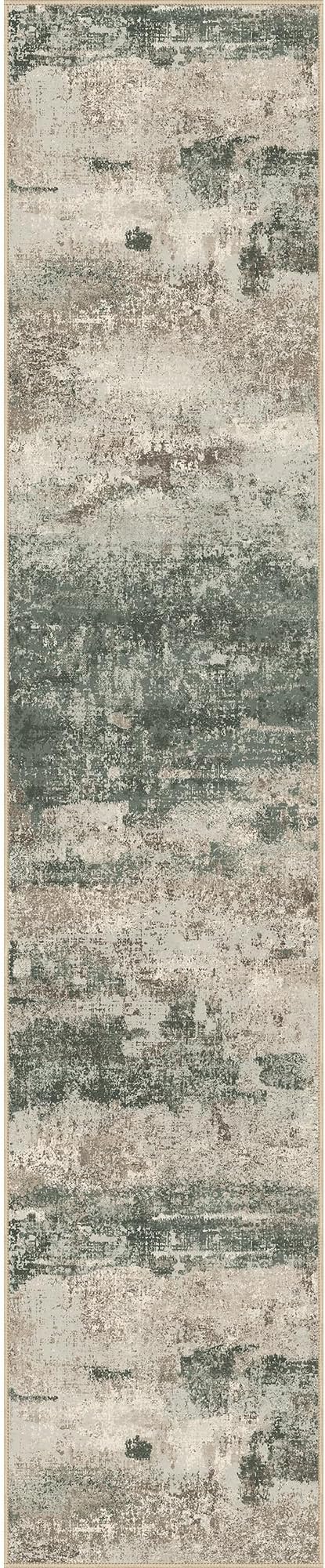 Runner Rug for Hallway Kitchen, Soft Modern Abstract Throw Rugs, Low Pile Floor - Image 4