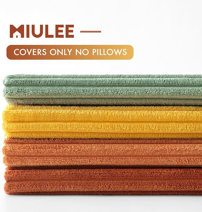 MIULEE Decorative Throw Pillow Covers 18x18 Inch Set of 4, Vibrant Cushion - Image 6