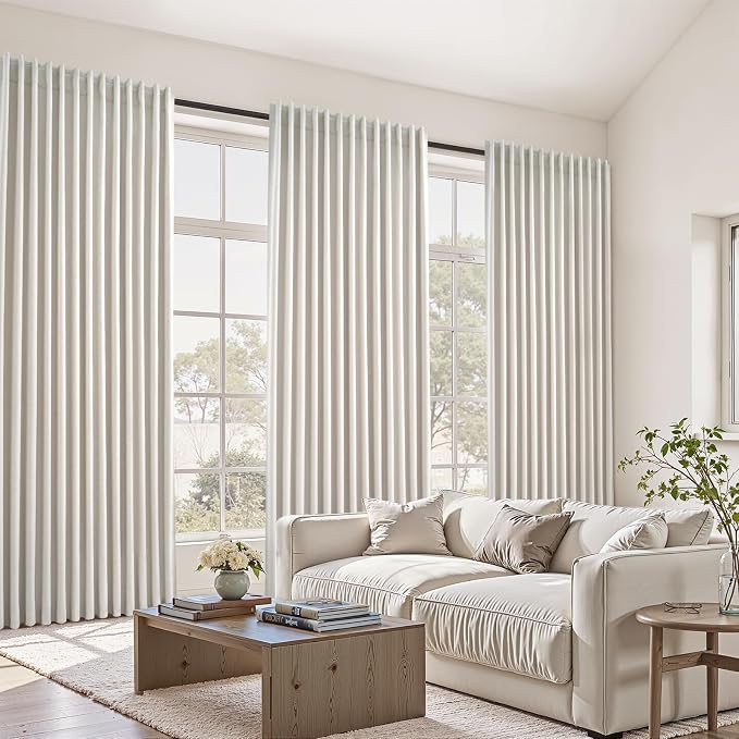 Extra Wide 100 Inch Length Blackout Curtains & Drapes 96 Inches Long 2 Panels - Image 6