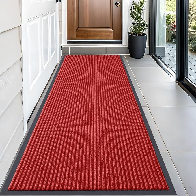OLANLY Front Door Mat Indoor Outdoor Entrance, Waterproof Heavy Duty Doormat by OLANLY