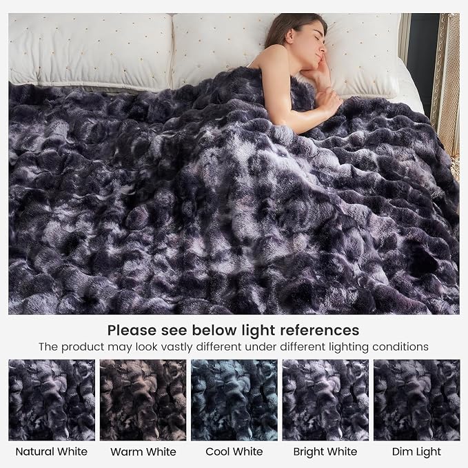 Cozy Bliss Faux Fur Throw Blanket - Image 8