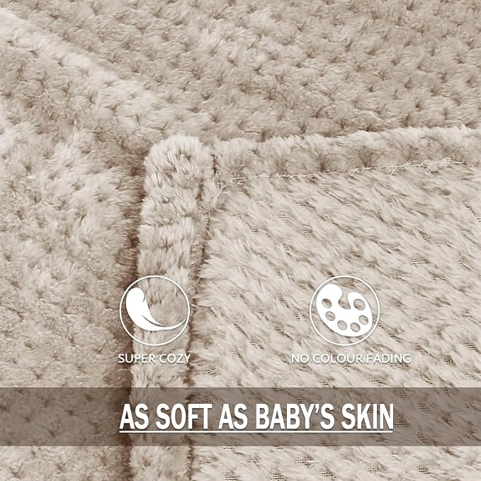 Exclusivo Mezcla Fleece Bed Blanket King Size, Super Soft and Warm Blankets - Image 8