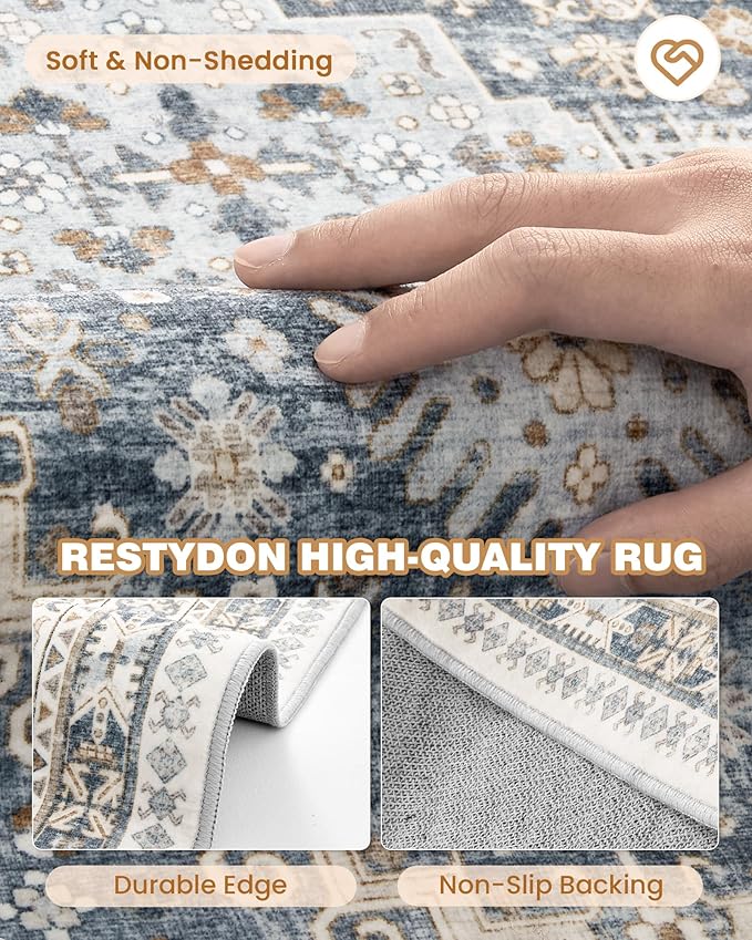 2x5 Rug Runner Washable for Entryway, Soft Bathroom Rugs - Image 7