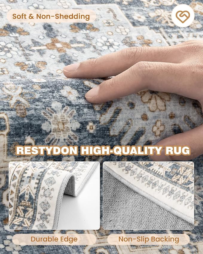 Hallway Runner Rug 2x12, Extra Long Washable Runner Rugs - Image 7