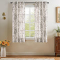 jinchan Linen Floral Curtains 63 Inch Length by JINCHAN