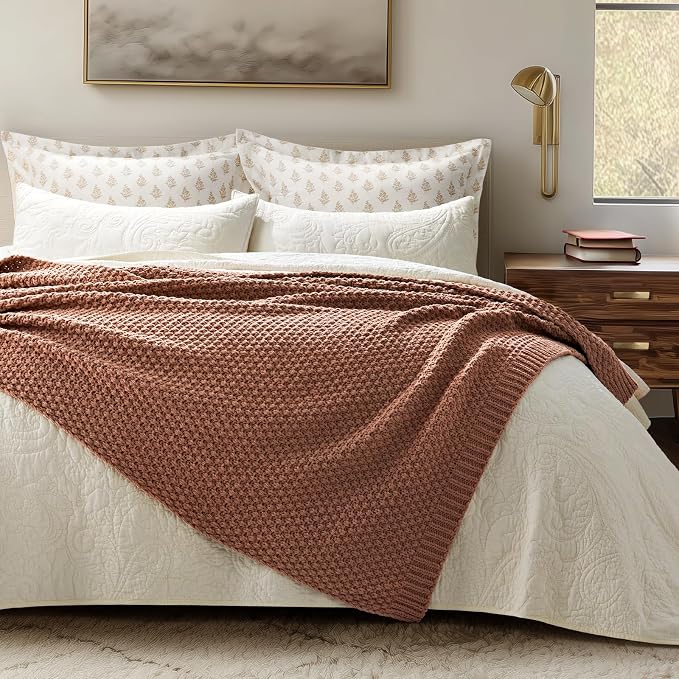 EVERGRACEHOME Chunky Chenille Knit Throw Blanket - Image 3