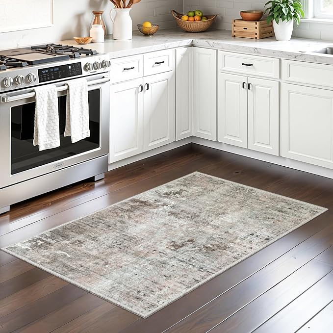 Soalmost 2x3 Abstract Washable Rugs - Image 2