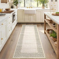 GarveeHome Washable Hallway Rug 2x6 Narrow Modern Bordered Floor Runner by GarveeHome