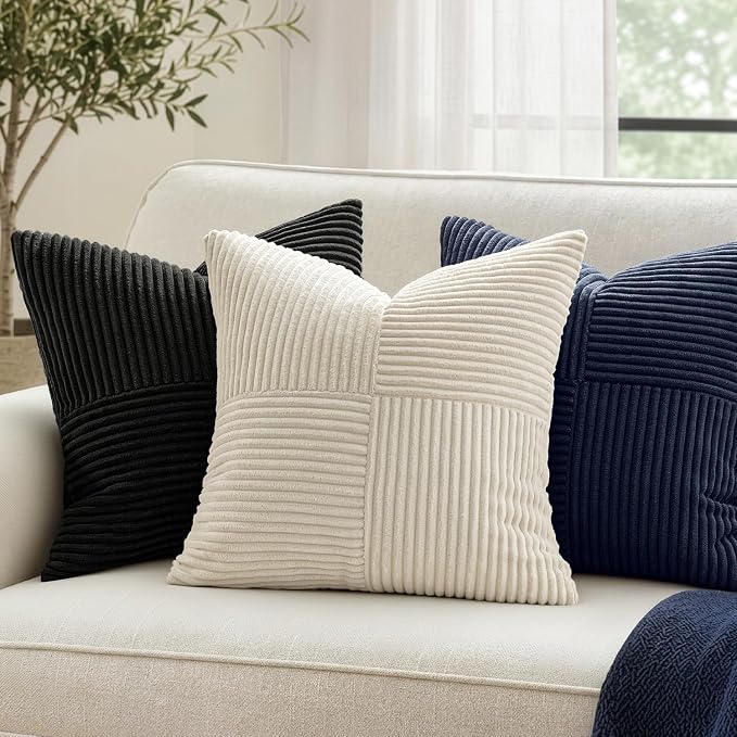 MIULEE Black Decorative Throw Pillow Covers - Image 2