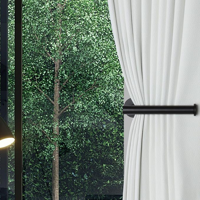 Groleca 6 Pack Adhesive Curtain Holdbacks Curtain Tie Backs Curtain Holdbacks - Image 4