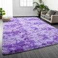 Deerhoo Large Shag Area Rugs 6 x 9, Tie-Dyed Plush Fuzzy Rugs by Deerhoo