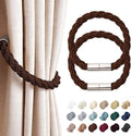 NICEEC 2 Pack Strong Magnetic Curtain Tiebacks Modern Simple Style Drape Tie by NICEEC