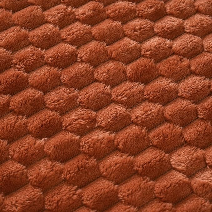 Burnt Orange Throw Blanket 50"×70" inches Gifts - Image 6