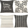 YCOLL Pillow Covers 18x18 Modern Sofa Throw Pillow Cover, Decorative Outdoor by PillowCoversExpert