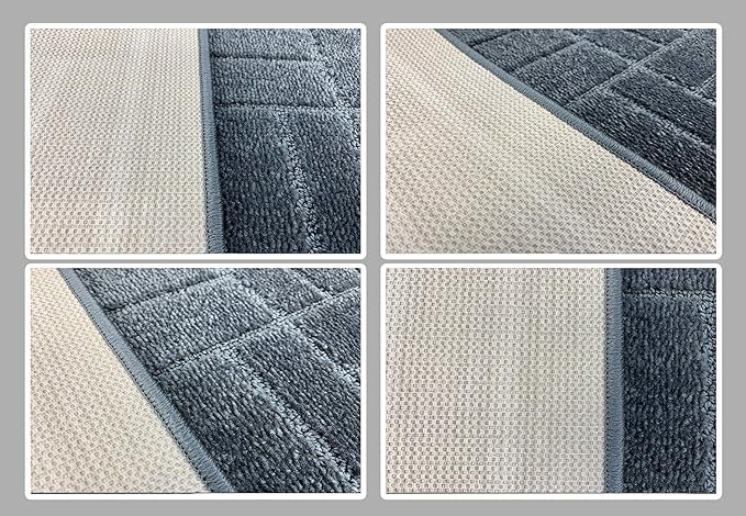 10 Ft Charcoal Hallway Runner Rug Non Slip Washable, Kitchen Entryway | Custom - Image 6