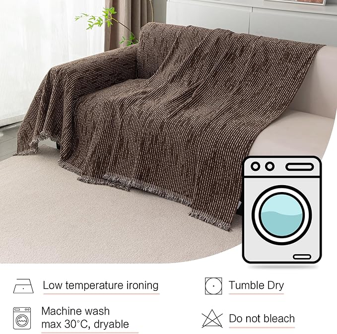 MYSKY HOME Couch Covers for 3 Cushion Couch Sofa, Sectional Couch Cover L Shape - Image 6