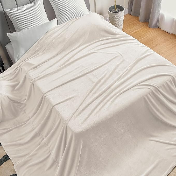 BEDELITE Big Fleece Blanket 120" x 120", Super Soft Fluffy Fuzzy Oversized King - Image 2