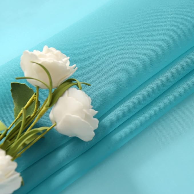 SpaceDresser Sheer Voile Window Treatment Rod Pocket Curtain Panels - Image 5