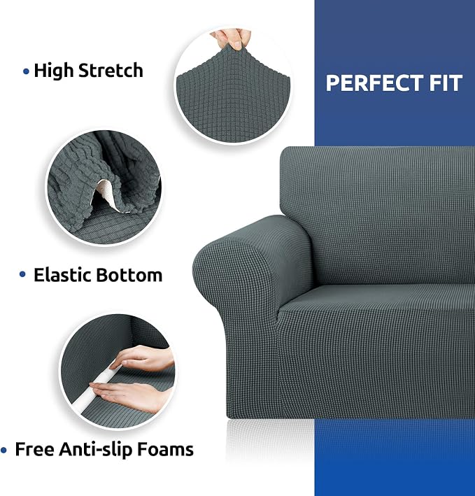 KEKUOU Stretch Oversized Sofa Slipcover 1 Piece Couch Sofa Cover Furniture - Image 6