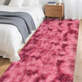 Tie-Dyed Red 3x10 Machine Washable Runner Rugs by JiaoBaba