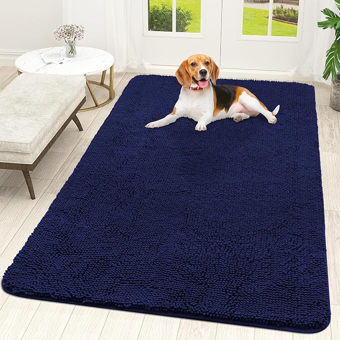OLANLY Dog Door Mat for Muddy Paws 70x46, Absorbs Moisture and Dirt, Absorbent by OLANLY