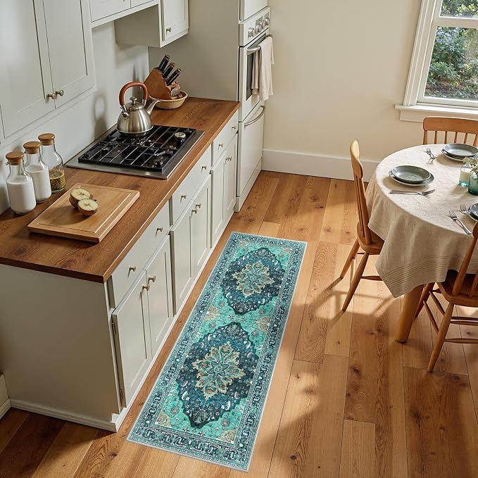 RELEANY Area Rugs 2'x5' Runner Rug Non Slip Washable - Image 3
