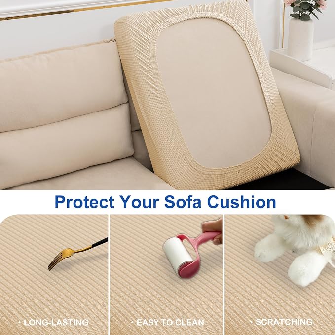 Water Repellent Sofa Cushion Slipcovers, Stretch Spandex 3 Seats Sette Cushion - Image 6