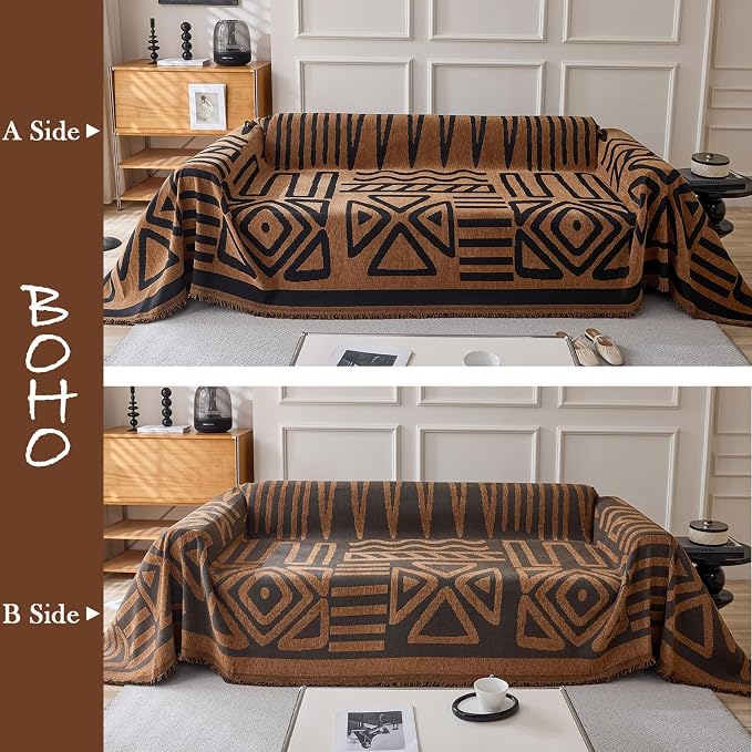 HANDONTIME Boho Geometric Couch Covers - Image 2