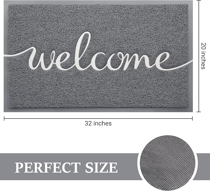 BeneathYourFeet Door Mat, Welcome Mat Low Profile Floor Mat Front Doormat - Image 3