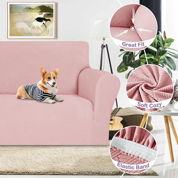 ZNSAYOTX Oversized Super Stretch Couch Cover, New Striped Sofa Covers - Image 3