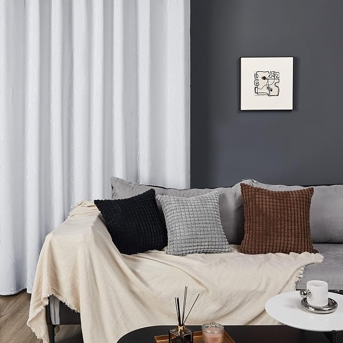Deconovo Bedroom Curtains, Room Darkening Drapes, Thermal Insulated Soundproof - Image 6