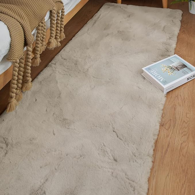 ORINOVA Camel Shaggy Washable Rug 2x10 Runner Rug - Image 2