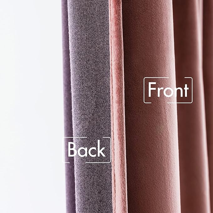 MIULEE Velvet Curtains 90 inches 2 Panels - Image 6