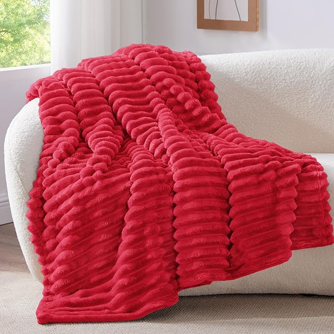 BEDELITE Fleece Throw Blanket for Couch, 300GSM Soft & Warm Fluffy Queen Blanket - Image 3