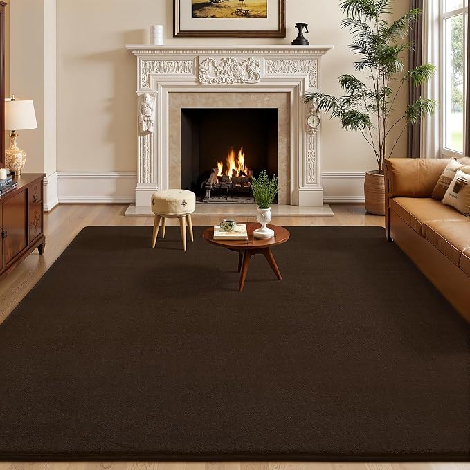 Amearea Large Modern Area Rugs for Bedroom Living Room, 6x9 Feet Brown - Image 6