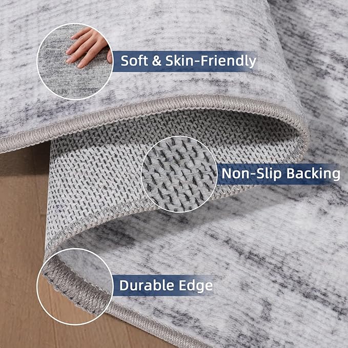 2.5x10 Washable Runner Rugs, 10 ft Runner Rug - Image 3