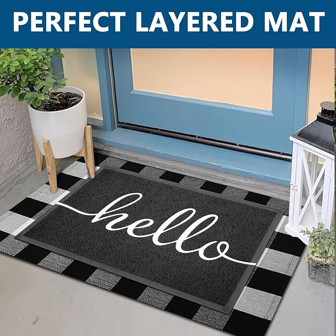 EARTHALL Funny Hello Mats Outdoor, Front Door Mat - Image 3