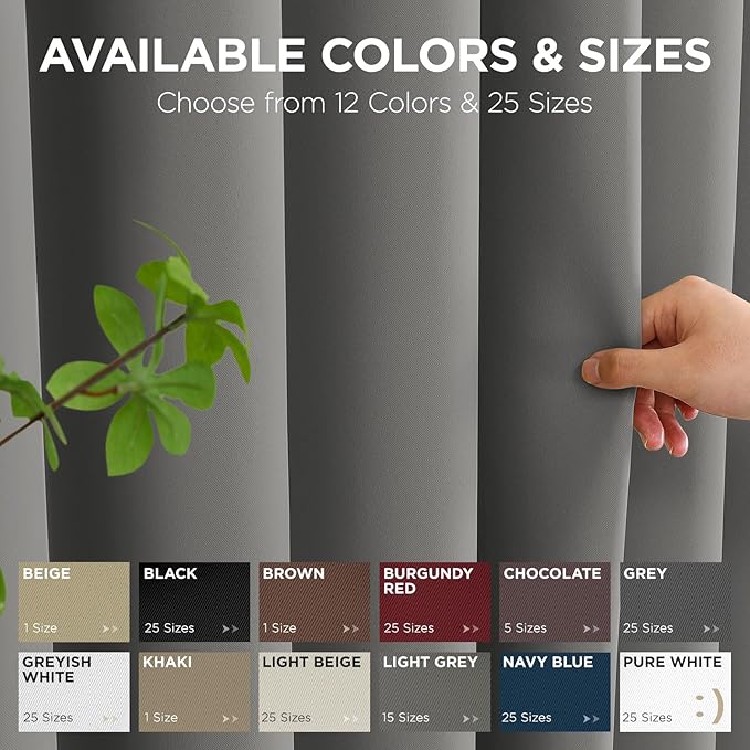 Joydeco Blackout Door Curtain for Doorway Privacy 96 Inches Long, Grommet - Image 7