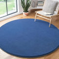 Amearea Blue Round Area Rugs 4ft Washable Circle Rugs by AmeareaDirect