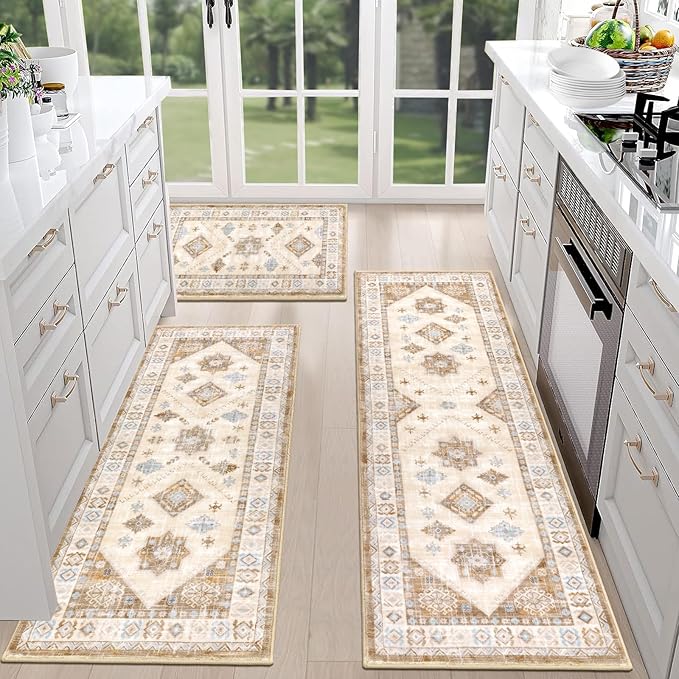 HEBE Boho Kitchen Rug Sets 3 Piece - Image 3