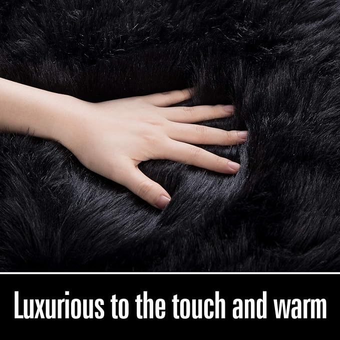 LOCHAS Soft Fluffy Faux Fur Rugs - Image 3