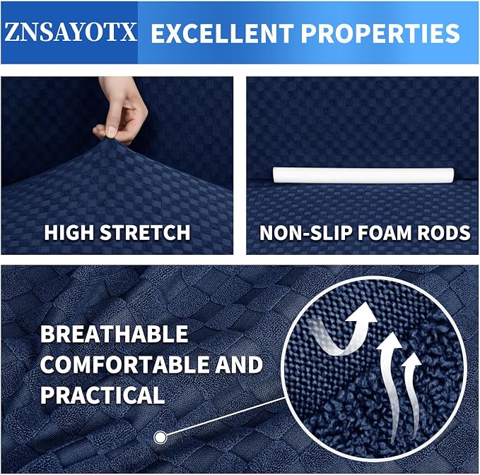 ZNSAYOTX 1 Piece Jacquard Couch Covers - Image 5