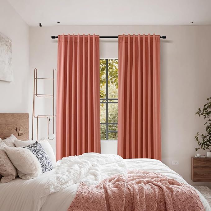 Guken 100% Blackout Curtains 90 Inch Length 2 Panels Set - Image 6