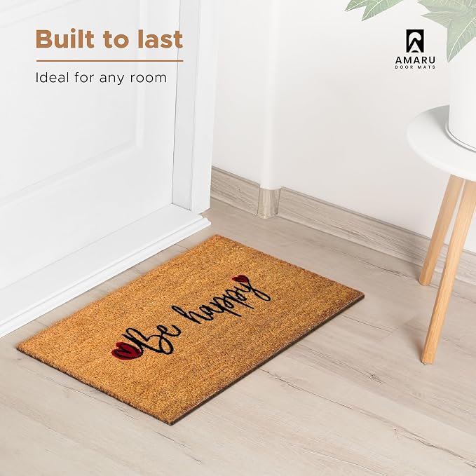 Be Happy - 17"x29" - Coir Door Mat - Welcome Mats - Image 5