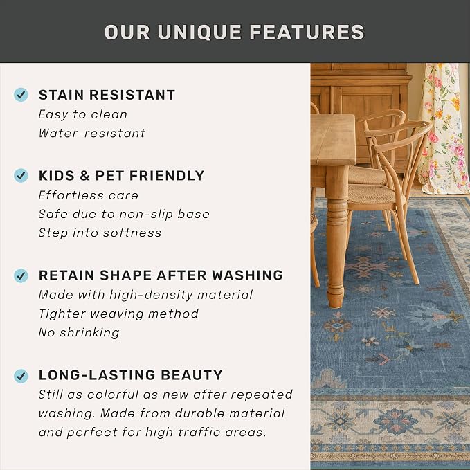 Boho 6x9 Living Room Rugs - Image 7